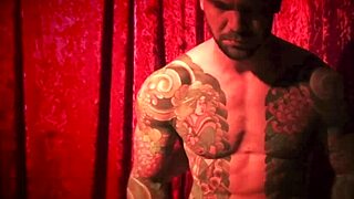 Teaser Succubus with Intricate Tattoos Displays Seductive Moves