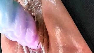 fat stretched gaping pussy splash