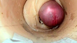 Camera captures tight pussy dripping cum explosion in homemade scene