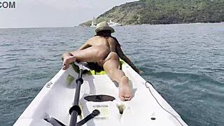 Naughty Monika Fox Masturbates And Squirts On A Kayak In The Sea