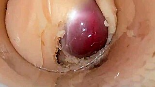 Camera captures tight pussy dripping cum explosion in homemade scene