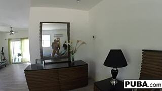 Hot Blonde Babe Brooklyn Records Herself Masturbating