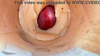 Camera captures tight pussy dripping cum explosion in homemade scene