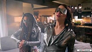 ts time traveler emma rose teaches tgirl eva maxim about sex