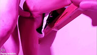 sex yoga asian thai hotwife while hubby plays videogames, first time roleplay