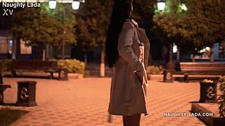 night walk flashing naked in public places