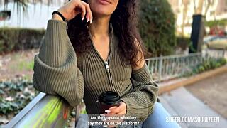 Curly Slutty Girl from Tinder Lets Me Do Anything