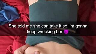 Richelle Rose, the cheating neighbor, gets fucked on Snapchat while her husband is at work