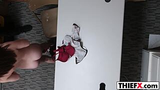 Pervert Officer Feels Intense Lust While Fucking Her For Theft In The Office