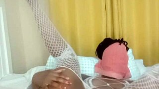 This whore's full pussy display evokes raw emotional exposure