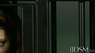 Bdsm caged sub learns hard way with anal from master