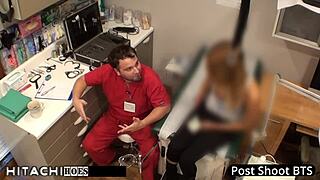 Maria Santos as Human Guinea Pig Endures Mandatory Hitachi Orgasms from Doctor in Tampa Clinic.