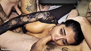 Gangbang without mercy yasmina khan dares to play with 4 cocks at once