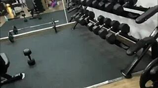 while training, i fucked her hard and came in her mouth