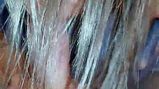 The cheating married slut says, 'I snuck over for a big oral creampie while my husband sleeps in bed'