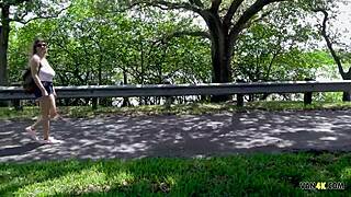 Monster tits Jenni Noble fucks for cash in the van