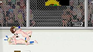 I watch Mimi battle Rena in Princess of the Ring 2