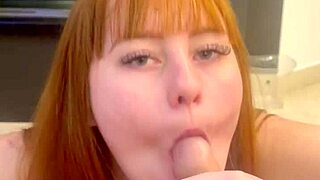 redhead gets cock as birthday gift