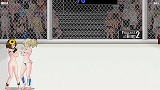 I watch Mimi battle Rena in Princess of the Ring 2