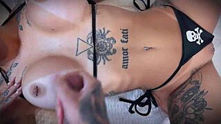 Sweets Or Hard Stick, Redhead Plays With Ghostface On Halloween Night