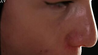 Emma ester delivers a teasing closeup blowjob, cum filling her mouth.