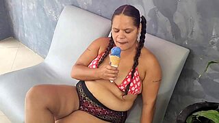 Ice Cream Shop Giant Chocolate Cock!