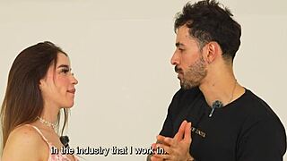 The porn debut of the beautiful big-ass colombian karolin gomez casting juan bustos