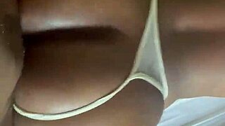 Fucking My Big Booty Ebony Bitch With Monster Cock In Ass And Pussy