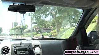 Three hot milfs unleash raw passion in steamy foursome ecstasy