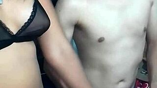 Webcam threesome with fati flashing before doggystyle