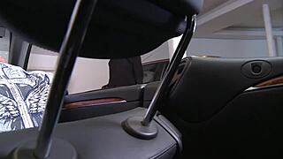 Brunette babe Romana Ryder gets her pussy reamed in a parked convertible 😈