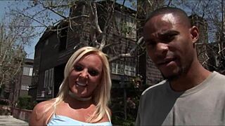 Blonde milf with big tits gets fucked in high heels