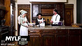 when she screws up her work he gets to put his big dick inside her ass