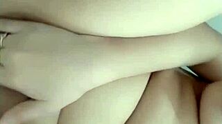 Watch explosive squirting orgasm burst forth!