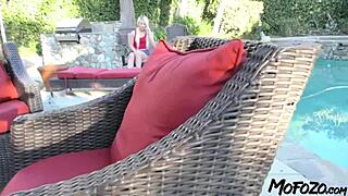 Curious Step Daughter Checks Big Cock Size