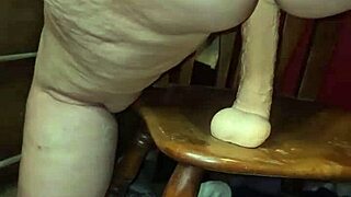 Milf Squirts Intensely While Riding Dildo Toys