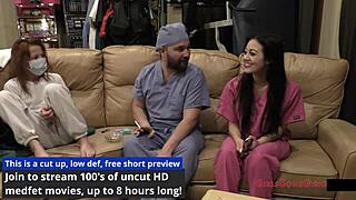 Blair Celeste's Yearly Physical Exam With Nurse Fetish