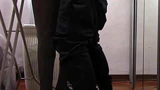 Milf in Pantyhose Irons While Getting Touched and Roughly Fucked