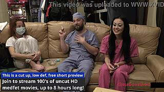 Blair Celeste's Yearly Physical Exam With Nurse Fetish