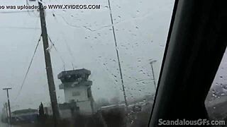 watch this teen hottie fingering herself in the car outdoors