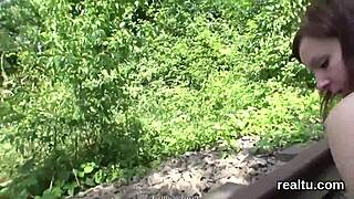 beautiful czech girl is teased in the mall and penetrated in pov