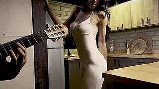 Bigboobs colombian skinny surprises with music and big cock alicia trece - mike zander