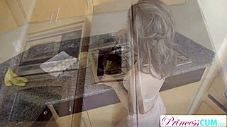 Princesscum - horny Lily Jordan gets creampied in rough quickie