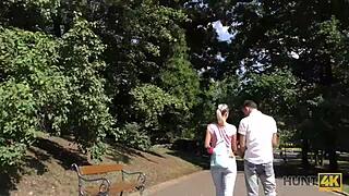 Hunt4k ella casi pierde su billetera pero encontr� sexo alocado