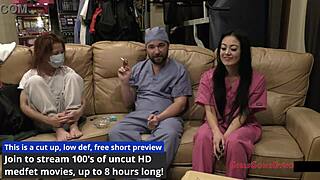 Blair Celeste's Yearly Physical Exam With Nurse Fetish
