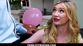 overwhelmed with desire, virgin teen stepdaughter cums for stepdad