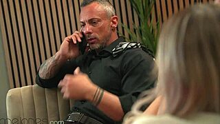 Dane jones getting sucked while wife is on the phone cheating sex with big tits blonde maddy black