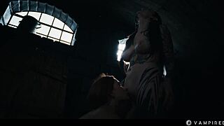Tattoed Dominatrix Turns Redhead Into Sex Slave! Mind Controlling Lesbian Vampire Fuck