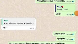 conversa com minha esposa sobre ela fodendo com o amigo?