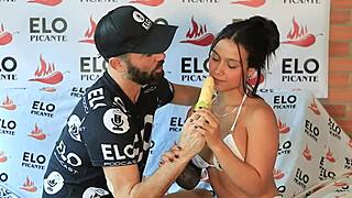 lorena doll antes de pasar al cuarto picante... i mean, this cute colombian fuck doll lorena shows her big ass and tits in the casting interview